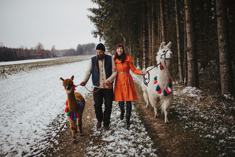 Shooting Fotoshooting Model Tiershooting Alpaka Lama Paar Pärchen Shoot Tiere Wald Natur Naturshooting Fotograf Fotografie Photo Photographie Fotomodel