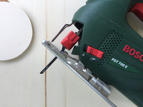 Dose Upcyling DIY Holzdeckel mit Stichsäge von Bosch