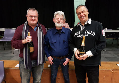 de gauche à droite, Thierry Chincholle, Philippe Legrand et Bernard Caro