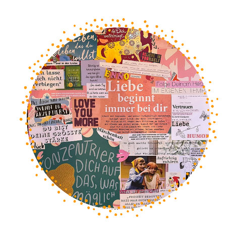 Workshop Wunschcollage, Visionboard für Schwangere und Mütter in Berlin