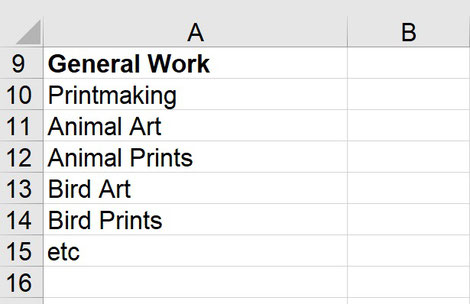 keyword phrase brainstorming art marketing search engine optimisation