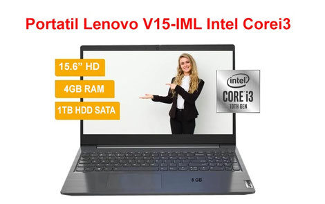 Portatil Lenovo V15-IML Intel Corei3 - 10110U 2.1 Ghz 15.6" en chimbote, innova meganegocios, venta de laptops  en chimbote