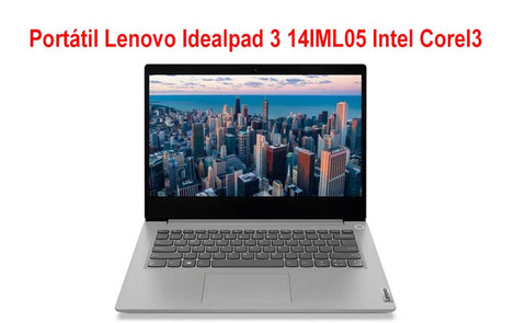 Portátil Lenovo Idealpad 3 14IML05 Intel CoreI3 - 10110U 2.1 Hz. 14" en chimbote, innova meganegocios, venta de laptops  en chimbote