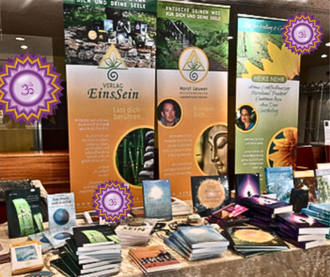 Bücherstand auf der Gesundheitsmesse in Bergheim