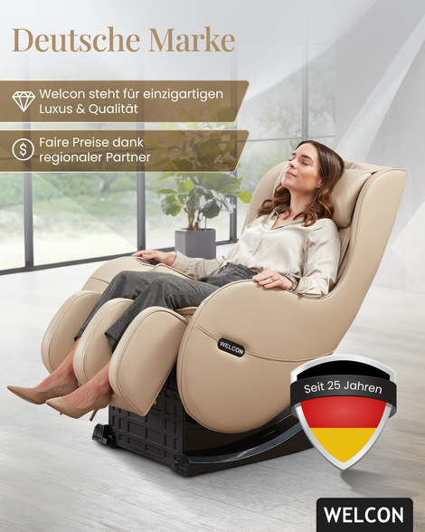 Entdecken Sie hochwertige Shiatsu Massagesessel online bei Welcon. Finden Sie die perfekte Lösung für Ihre Entspannung und Gesundheit. Jetzt bequem kaufen!