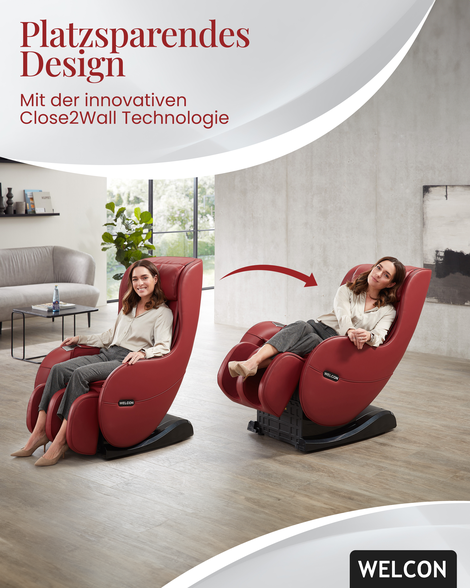 Finden Sie den perfekten Massagesessel für kleine Räume. Entdecken Sie platzsparende Modelle mit Komfort und Funktionalität – Entspannung auf kleinem Raum!