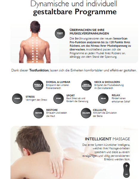 Erfahren Sie mehr über den Massagesessel Royal von Keyton: innovative Funktionen, anpassbare Programme und ein elegantes Design für maximale Entspannung.