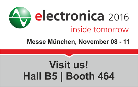 Visit us at electronica in Munich