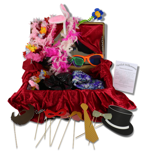 Fotobox Photobox Photobooth Requisiten Perücken Props  Schwerin mieten