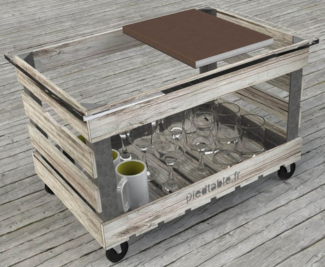 table basse design mobile en bois