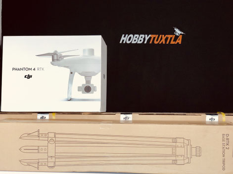 Phantom 4 RTK incluye el dron con módulo RTK, base terrestre DRTK2 GNSS y un trípode para la base, cómpralo con nosotros