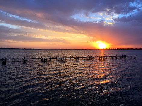 Sunset am City Beach Park, Clear Lake, IA