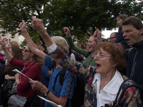 Der Singmob begeisterte Jung und Alt