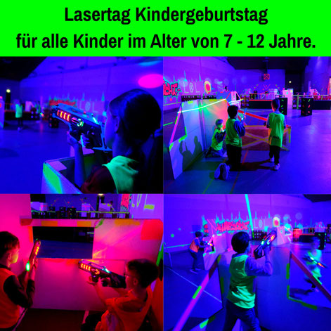 Lasertag Kindergeburtstag feiern.