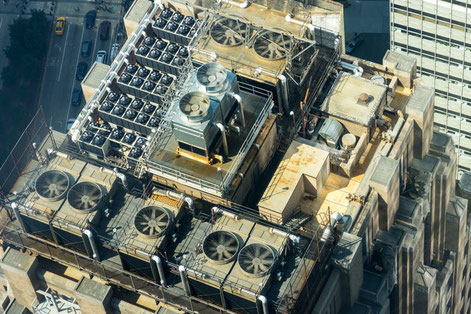 Large-Scale Stationary fixed installation air conditioning system