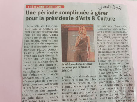 Celine Brun association arts et culture Châteauneuf du pape