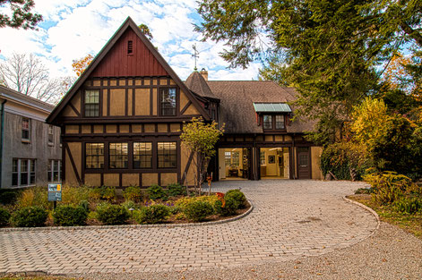 Front Elevation and outdoor patio space. 