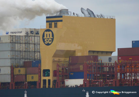 Containerschiff MSC BRANKA, Scrubber
