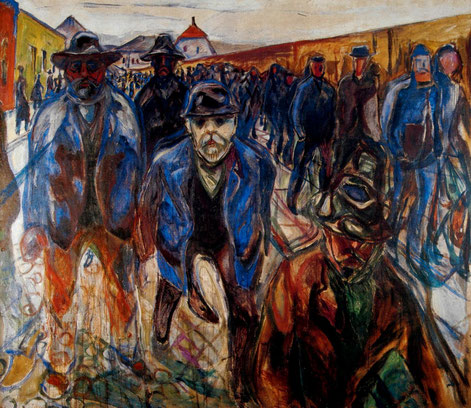 Edvard Munch, “I lavoratori che tornano a casa”