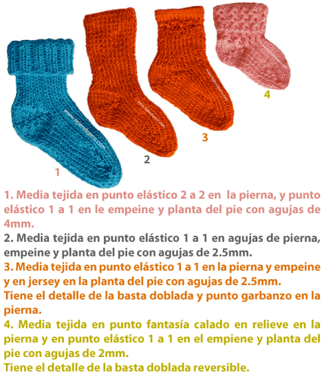 Medias pantuflas tejidas a dos agujas top