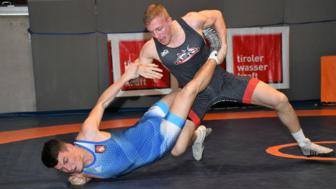 Lukas Gastl, hier im Bundesligaeinsatz holte Gold bis 92kg