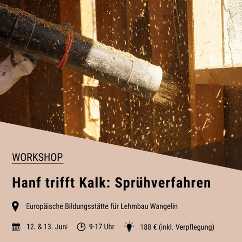 Workshop Hanfkalk sprühen Wangelin