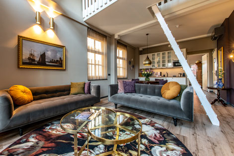 Blick in eine Suite in unserem zweiten Hotel Mondragon in Zierikzee