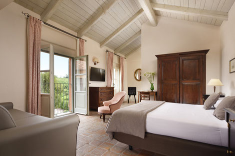 Stilvolle Zimmer im Relais Saint'Uffizio
