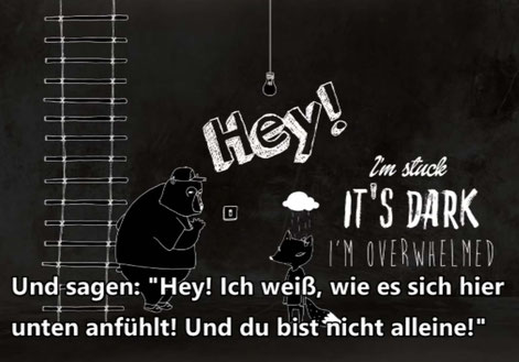 Mitgefühl heißt in Verbindung treten - mit uns selbst und mit anderen, und dabei auch bereit sein, unangenehme Gefühle zu fühlen. Das Video dazu ist unten rechts mit deutschen Untertiteln abrufbar.