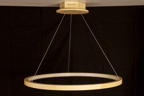 Holz, Rundleuchte, Kreisleuchte, LED Lampe, Holzlampe, Design, 