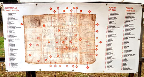 Der St. Gallener Klosterplan, Bild: Hannah Staudenmayer.