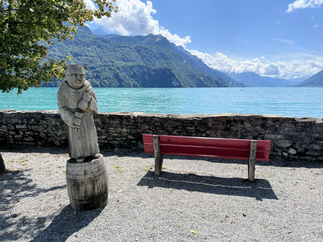 Monch mit Bierfass, Skulptur von Walter Zeier, Symposium 2013