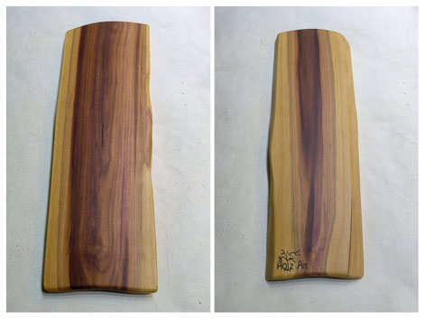 dickes Schneidebrett aus Zwetschgenholz 