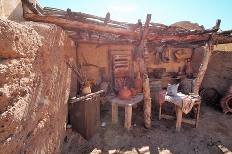 Still existing today in Old Tucson: this is the structure where McLintock (John Wayne) spoke out for the right of his Indian friends. 