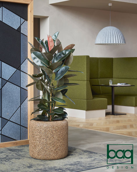 Gamme de pots en bois recyclé