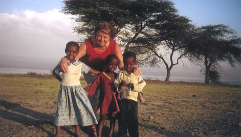 Doris Kliehm als Unterstützerin in Addis Abeba, Äthiopien.