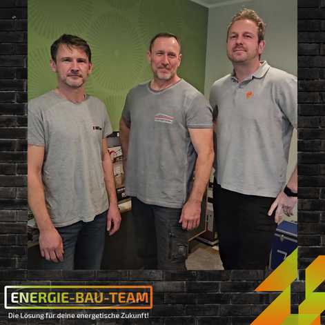 Foto von 3 der Energie-Bau-Team-Mitglieder