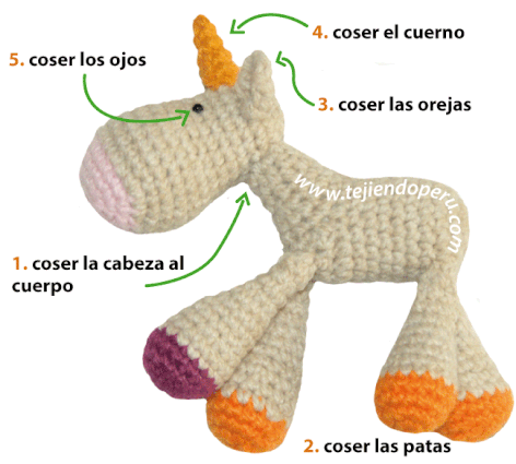 Cómo tejer un unicornio a crochet (amigurumi unicorn tutorial)