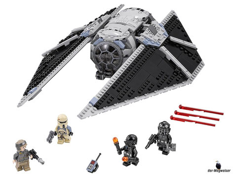 Im Paket Lego 75154 sind 543 Einzelteile mit 4 Minifiguren enthalten.