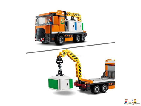 Die Besonderheit im Lego Paket 60292 ist ein LKW-Kran mit dem man Container aufladen kann.