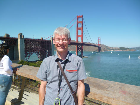An der Golden Gate Bridge, San Francisco, Kalifornien, USA, 25.9.16