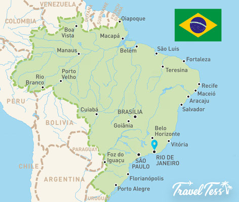 Reiskaart van Brazilie