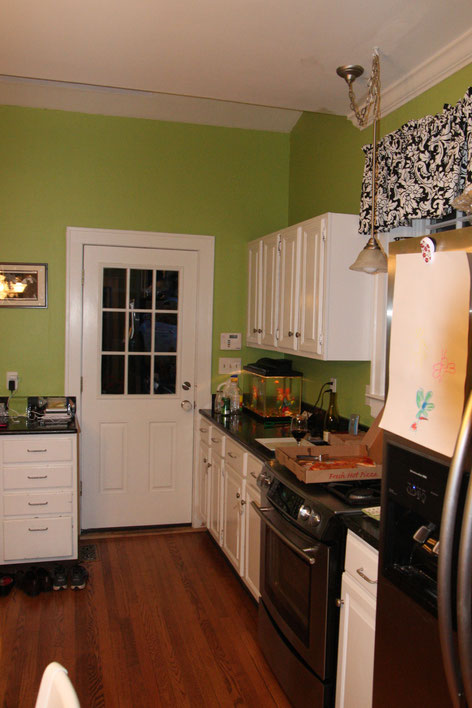 Existing kitchen before renovation.