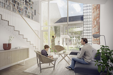 Neues Zentrum Schmalenbeck - Neubau Beispiel Wohnbereich