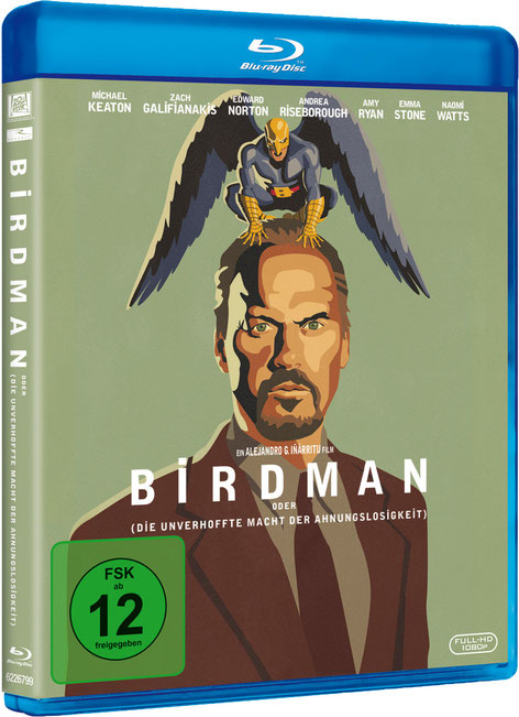 Birdman  - Bluray - 4 Oscars - Michael Keaton - 20th Century Fox - kulturmaterial