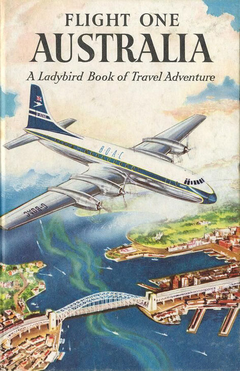 BOAC poster, Sydney Harbour, 1958