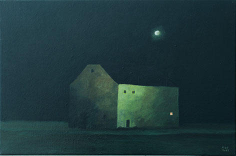 Martin Guido Becker "Winternacht", 2020, 40/70 cm