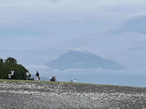 三保の松原から富士山を遠望する