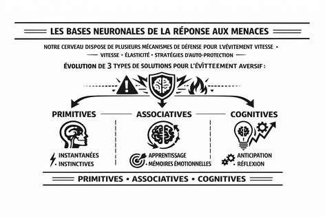 Base neurales de réponse au menaces