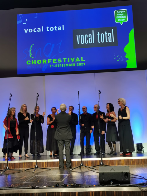 Klein aber fein: Unsere A cappella -Formation vocal total.